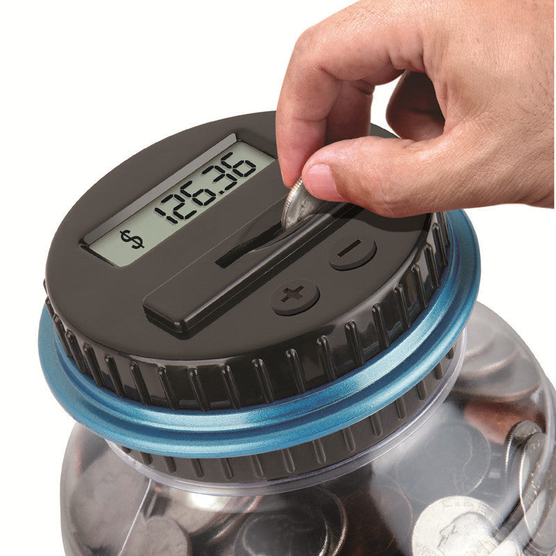 Oversized Electronic Counting Change Coin Piggy Bank