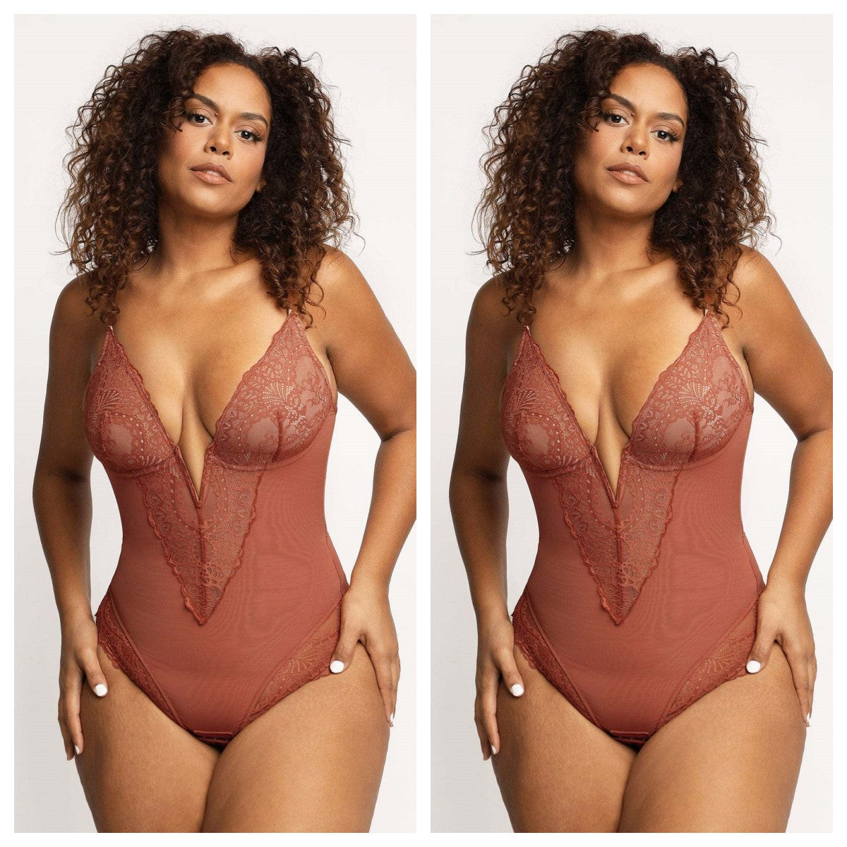 Lace Shapewear Women's Jumpsuit Waist Control Body Shaping Butt Lift Bodysuit Body Shaper Rompers