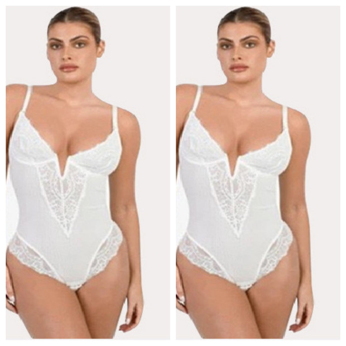 Lace Shapewear Women's Jumpsuit Waist Control Body Shaping Butt Lift Bodysuit Body Shaper Rompers