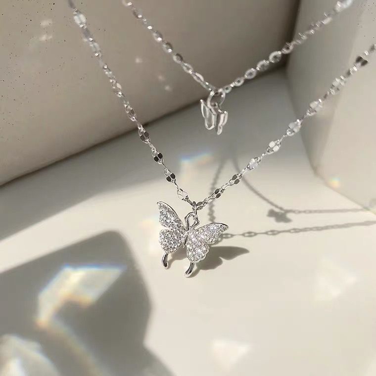 Fashion Jewelry Double Butterfly Necklace